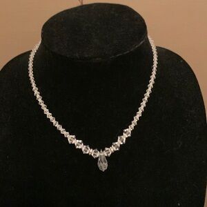 Clear beaded necklace